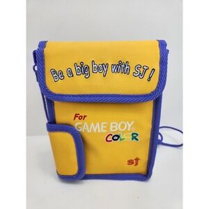 Vintage Yellow Gameboy Color Carrying Case Bag Nintendo w/Strap